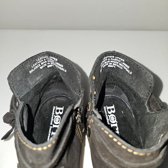 NEW Born Wynter Ankle Bootie Womens 8 Black Suede Distressed Casual Fall Winter - Picture 8 of 13